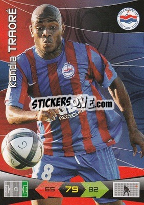 Sticker Kandia Traore - FOOT 2010-2011. Adrenalyn XL n. 61 - Panini