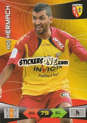 Sticker Adil Hermach - FOOT 2010-2011. Adrenalyn XL - Panini