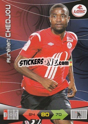Sticker Aurelien Chedjou - FOOT 2010-2011. Adrenalyn XL n. 81 - Panini