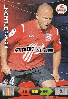 Figurina Florent Balmont - FOOT 2010-2011. Adrenalyn XL n. 84 - Panini
