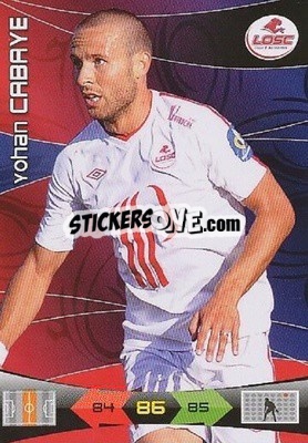 Sticker Yohan Cabaye - FOOT 2010-2011. Adrenalyn XL - Panini