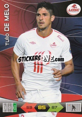 Sticker Tulio De Melo - FOOT 2010-2011. Adrenalyn XL n. 89 - Panini