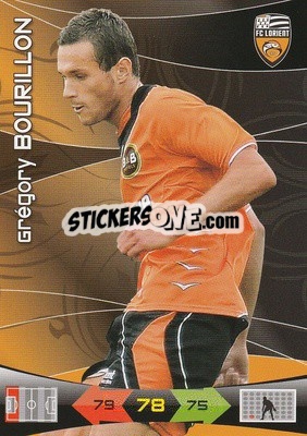 Sticker Gregory Bourillon - FOOT 2010-2011. Adrenalyn XL - Panini