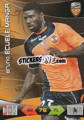 Figurina Bruno Ecuele Manga - FOOT 2010-2011. Adrenalyn XL n. 95 - Panini
