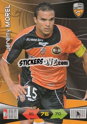 Cromo Jeremy Morel - FOOT 2010-2011. Adrenalyn XL - Panini