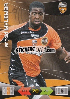 Cromo Arnold Mvuemba - FOOT 2010-2011. Adrenalyn XL - Panini