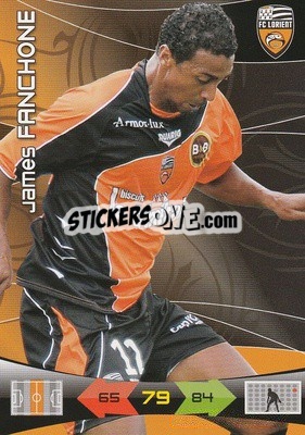 Sticker James Fanchone - FOOT 2010-2011. Adrenalyn XL - Panini