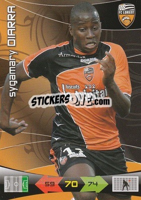 Cromo Sygamary Diarra - FOOT 2010-2011. Adrenalyn XL n. 102 - Panini