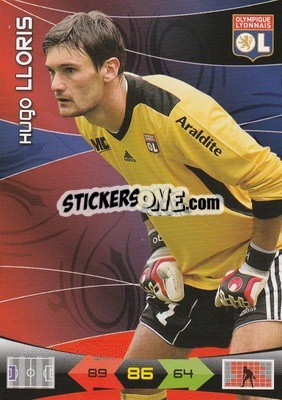 Figurina Hugo Lloris - FOOT 2010-2011. Adrenalyn XL - Panini