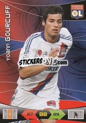 Sticker Yoann Gourcuff - FOOT 2010-2011. Adrenalyn XL n. 115 - Panini