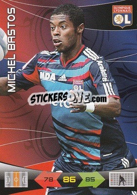 Sticker Michel Bastos - FOOT 2010-2011. Adrenalyn XL n. 116 - Panini