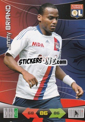 Sticker Jimmy Briand - FOOT 2010-2011. Adrenalyn XL n. 117 - Panini