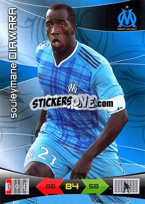 Sticker Souleymane Diawara - FOOT 2010-2011. Adrenalyn XL - Panini