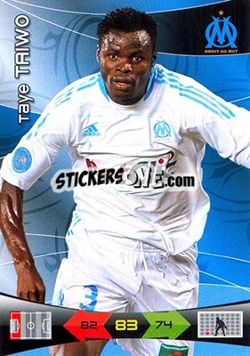 Sticker Taye Taiwo - FOOT 2010-2011. Adrenalyn XL n. 127 - Panini
