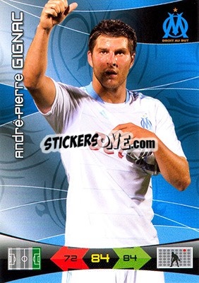 Sticker Andre-Pierre Gignac - FOOT 2010-2011. Adrenalyn XL n. 133 - Panini
