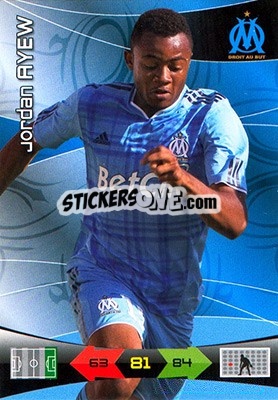 Cromo Jordan Ayew - FOOT 2010-2011. Adrenalyn XL - Panini