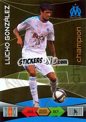 Sticker Lucho Gonzalez - FOOT 2010-2011. Adrenalyn XL - Panini