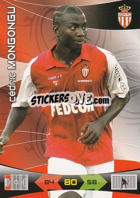 Sticker Cedric Mongongu - FOOT 2010-2011. Adrenalyn XL - Panini