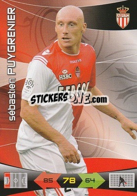 Cromo Sebastien Puygrenier - FOOT 2010-2011. Adrenalyn XL - Panini