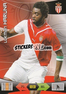 Figurina Lukman Haruna - FOOT 2010-2011. Adrenalyn XL n. 146 - Panini