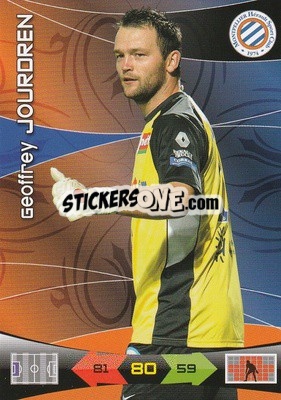 Sticker Geoffrey Jourdren - FOOT 2010-2011. Adrenalyn XL n. 153 - Panini