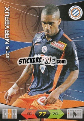 Sticker Joris Marveaux - FOOT 2010-2011. Adrenalyn XL n. 157 - Panini