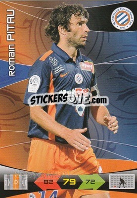 Sticker Romain Pitau - FOOT 2010-2011. Adrenalyn XL n. 158 - Panini