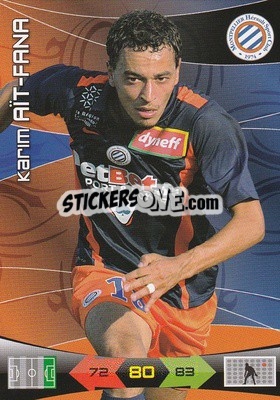 Sticker Karim Ait-Fana - FOOT 2010-2011. Adrenalyn XL n. 160 - Panini