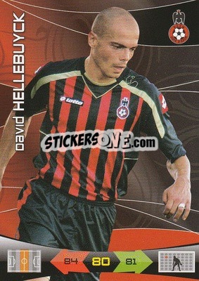Sticker David Hellebuyck - FOOT 2010-2011. Adrenalyn XL n. 187 - Panini