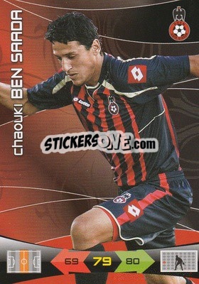Sticker Chaouki Ben Saada - FOOT 2010-2011. Adrenalyn XL n. 189 - Panini