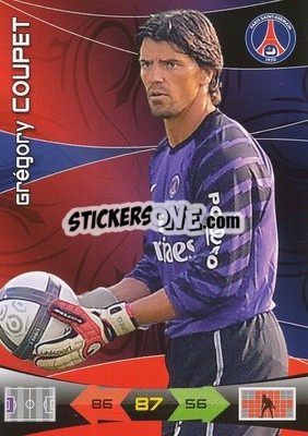 Cromo Gregory Coupet - FOOT 2010-2011. Adrenalyn XL n. 195 - Panini