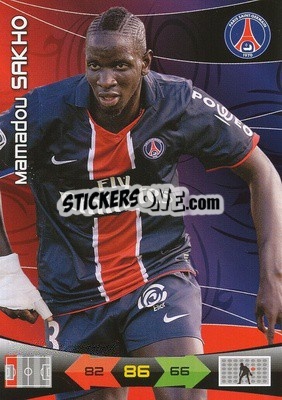 Sticker Mamadou Sakho - FOOT 2010-2011. Adrenalyn XL - Panini