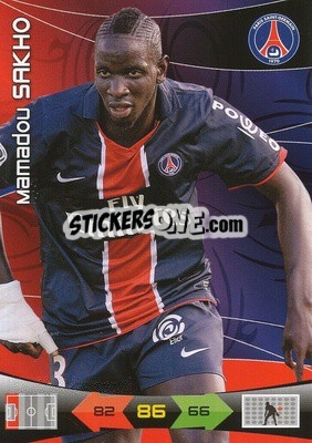 Sticker Mamadou Sakho - FOOT 2010-2011. Adrenalyn XL n. 199 - Panini