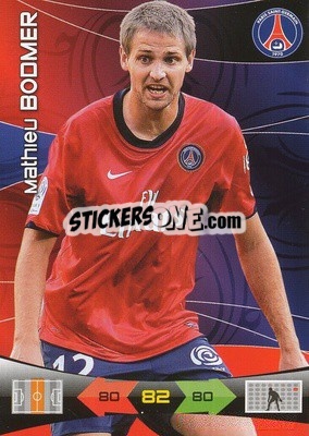Sticker Mathieu Bodmer - FOOT 2010-2011. Adrenalyn XL n. 201 - Panini