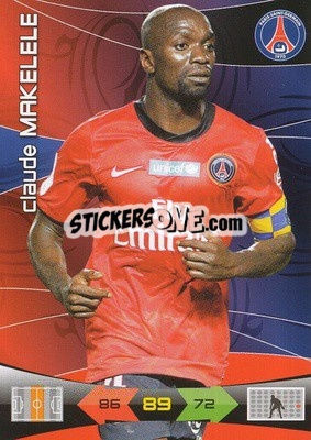 Sticker Claude Makelele - FOOT 2010-2011. Adrenalyn XL n. 203 - Panini