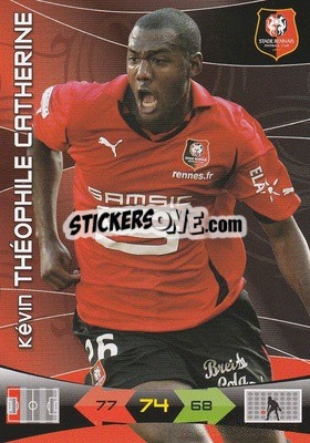 Cromo Kevin Theophile Catherine - FOOT 2010-2011. Adrenalyn XL - Panini
