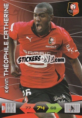 Sticker Kevin Theophile Catherine - FOOT 2010-2011. Adrenalyn XL n. 212 - Panini