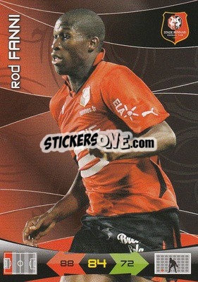 Figurina Rod Fanni - FOOT 2010-2011. Adrenalyn XL - Panini