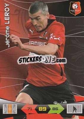 Sticker Jerome Leroy - FOOT 2010-2011. Adrenalyn XL - Panini