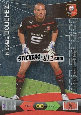Sticker Nicolas Douchez - FOOT 2010-2011. Adrenalyn XL n. 222 - Panini
