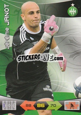 Sticker Jeremie Janot - FOOT 2010-2011. Adrenalyn XL n. 225 - Panini