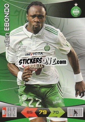 Sticker Albin Ebondo - FOOT 2010-2011. Adrenalyn XL - Panini