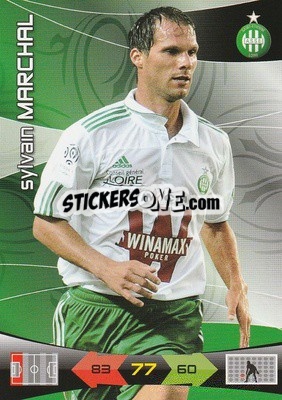 Sticker Sylvain Marchal - FOOT 2010-2011. Adrenalyn XL - Panini