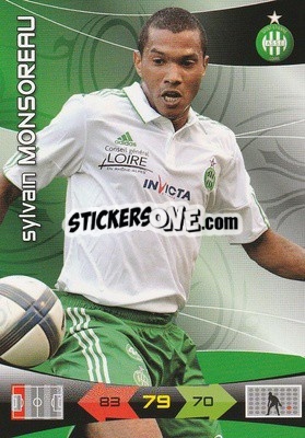 Cromo Sylvain Monsoreau - FOOT 2010-2011. Adrenalyn XL - Panini