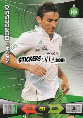 Sticker Gonzalo Bergessio - FOOT 2010-2011. Adrenalyn XL n. 233 - Panini