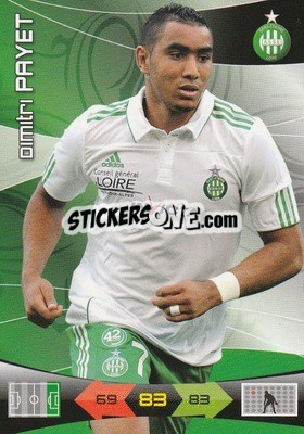 Sticker Dimitri Payet - FOOT 2010-2011. Adrenalyn XL n. 234 - Panini