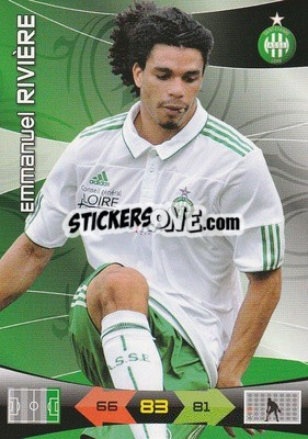 Sticker Emmanuel Riviere - FOOT 2010-2011. Adrenalyn XL n. 235 - Panini