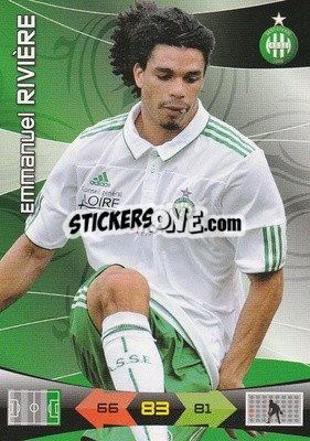 Figurina Emmanuel Riviere - FOOT 2010-2011. Adrenalyn XL - Panini