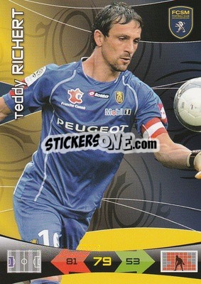 Sticker Teddy Richet - FOOT 2010-2011. Adrenalyn XL n. 239 - Panini