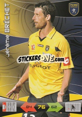 Sticker Jeremie Brechet - FOOT 2010-2011. Adrenalyn XL - Panini